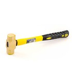 Stark Usa Sledge Brass Hammer Forged Steel Solid Brass Non Sparking Head 1-pound