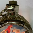 Vintage 1960   s Budweiser Beer Rotating Clock Light Busch Gardens Parrots  works 