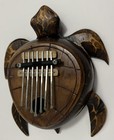 Handmade Turtle Kalimba Thumb Piano Wood Carved Mexican Folk Art