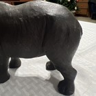 Vintage Hard Plastic     434 By Rhinoceros Figurine 4 75    H X 8 5    W