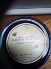 Vintage Caswell-massey Elixir Of Love No  1 Cobalt Blue Glass Powder Jar W  Lid