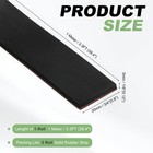 2pcs Neoprene Rubber Strips 3 4  X 1 8  X 3 3ft Adhesive Solid Rubber Sheet