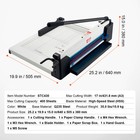 Vevor 17  Industrial Guillotine Paper Cutter Heavy Duty 400 Sheet Stack Trimmer