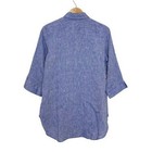 Chico s Boho Beachy Boxy Button Up Tunic Shirt 100  Linen Size 0 4-6