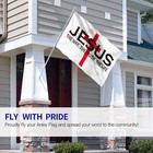 Anley  3x5 Foot Jesus The Way The Truth The Life Flag - Christian Flags 