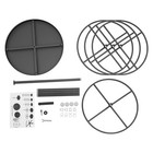 Retail Display Stand 4 Tier Rotating Round Rack For Store Display Shelves