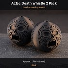 2 Pack Aztec Death Whistle Very Loud Scream Whistle Mayan Screaming Whistle