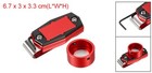 Round Billiard Pool Magnetic Cue Chalk Holder With Belt Clip Red Black