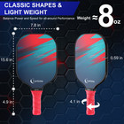 Professional Pickleball Paddle Set - 6 Pieces With Carbon Fiber Face