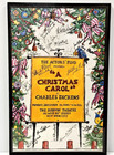 Rare Actors Fund  a Christmas Carol  Signed 1990 Promotional Poster Window Card