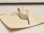 Hagen Renaker Miniature Mini Ceramic White Mouse Mice Wire Tail Figure Figurine