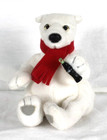 1999 Coca-cola Polar Bear Bean Bag Plush Stuffed Animal Scarf Shirt Vintage 6 