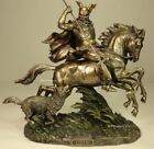 11  Odin Riding Sleipnir 8 Legged Horse Norse Mythology God Statue Bronze Finish