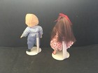 Lot Of  Vintage Bisque Boy   Girl Pair Mystery Artisan Miniature Dollhouse Dolls