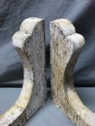 Pair Shabby White 10x13 Wood Chic Decorative Porch Brackets Vtg Corbels 1766-25b