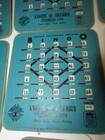 9 Vintage 1950s Bingo Cards Usa Knights Of Columbus Council 1779 Devils Lake Nd