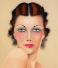 1930s Original Art Deco Illustration 21 X17 Perfume Ad By Artist Harry K Bailey