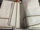  839 Matouk Italy New 1pc King Duvet Cover 500tc Percale Ansonia Embroid Bronze