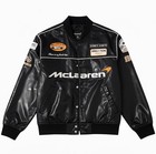 Mclaren F1 Leather Bomber Jacket     Vintage Racing Motorsport Jacket Men   s