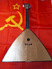 Vintage Soviet 6-string Balalaika - Custom Gold Edition - Rare Folk Instrument