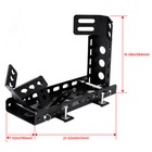 Front Rear Motorcycle Wheel Chock Tire Upright Stand Steel Heavy Duty Trailer