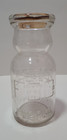 Famous Dairy Co  Embossed  1 2 Half Pint Milk Bottle W  Lid Salem Ohio Vintage
