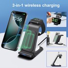 3in1 Wireless Charger Dock Station Fast Charging For Iphone Apple Watch Air Pods