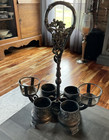 Simpson Hall Miller Quadruple Candle Plate - Antique - Rare