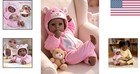 Soft Vinyl 17-inch Black Baby Doll Gift Set With Accessories   Safety Compliance