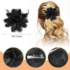 Rose Flower Hair Clip Artificial Flower Brooch Hairpin Feather Hairband Floral 