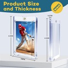 100-pack Magnetic Trading Sports Card Holders 35pt One-touch Hard Uv Protection
