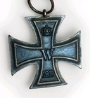 Ww1 German Iron Cross 1813-1914 Vintage Second Class Medal Athentic