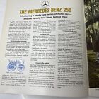 Vintage 1966 Mercedes-benz 250 Automobile Dealer Sales Brochure Catalog