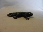 Small Purple Lizard Gecko Figurine Decorated With Beads Resin