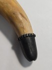Vintage Boar Tusk Corkscrew Sterling Silver Caps  corkscrew Rusty 