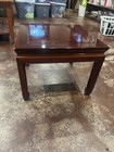 Mid Century Carved Rose Wood Ming Style Lamp end Tables