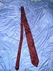 Dkny Tie  Donna Koran New York  Vintage  Red  Good   Business Casual