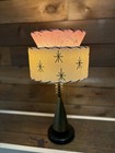 Mid Century Vintage Style Tapered 2 Tier Fiberglass Lamp Shade Pink Ivory