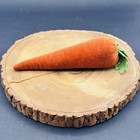 Antique 19th Century Carrot Shaped Pin Cushion Velvet Sewing Notion Victorian