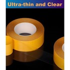 Super Thin Double Sided Adhesive Tape 1 Inch X 66 Feet Transparent Sticky Roll