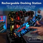 Sky8652 Set Of 4 Rechargeable Laser Tag Blasters W  Docking Station  No Vests Ne