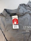 Lot Of 2 Chef Works Gray Large Poly Cotton Twill Chef Coats Nwt Lynn Univ   