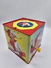 1950s Jolly Jack Musical Metal Litho Jack In The Box Lorraine W Original Box