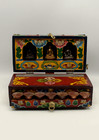 Handcrafted Wooden Buddhist Ritual Tibetan Altar Portable Shrine Box