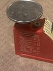 Vintage Hanson Food Scale Kitchen Scale Model 1308 Red Yellow Recipe Scale Rare