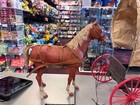Orig  Vintage Marx Johnny West Covered Wagon W  Horse   Harness