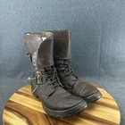 Original 1940s Ww2 Us Military Brown Double Buckle Boots Sz 10 5b Gw
