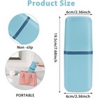 Portable Travel Toothbrush Holder With Toothpaste Storage Container For Home
