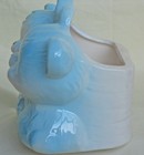 Vintage Baby Blue Bears Planter Nursery Decor D-ann Imp Japan Ceramic
