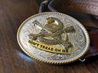 Large Oval Don t Tread On Me Belt Buckle 3d Snake - Usa Seller - Free Shipping 